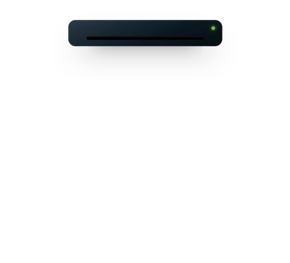 A cash payment receipt prints at a retail counter and the payment is posted to the account in real time